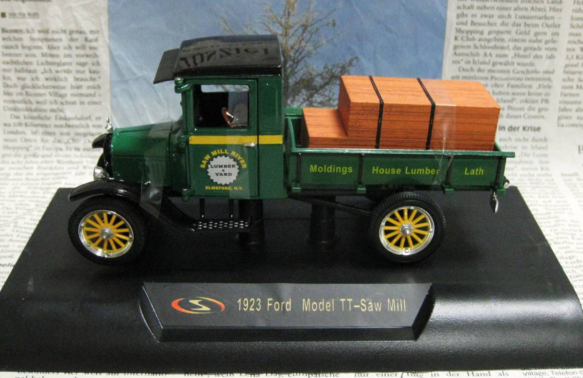 ★絶版*Signature Models*1/32*1923 Ford Model TT Saw Mill Lumber グリーン/ブラック≠フランクリンミント_画像5