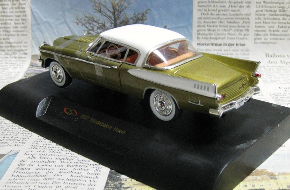 ★絶版*Signature Models*1/32*1957 Studebaker Hawk ゴールド≠フランクリンミント_画像2