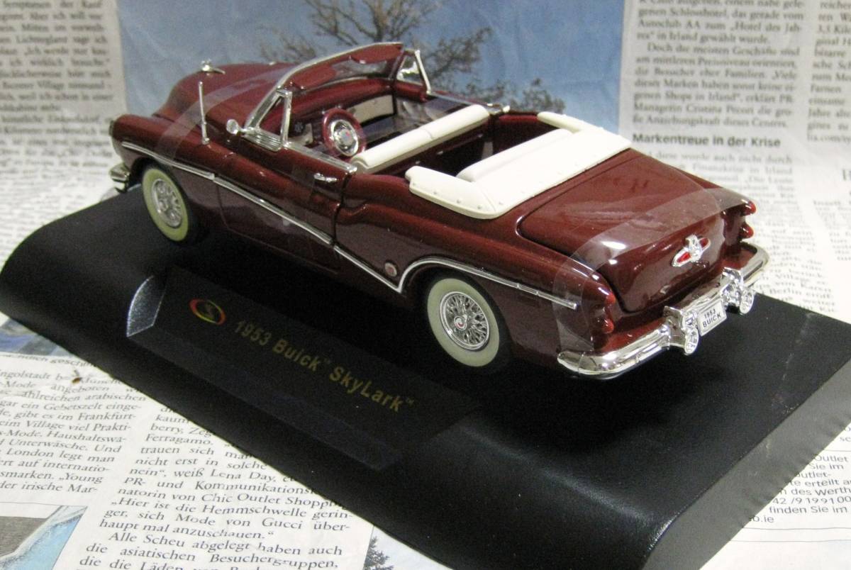 ★レア絶版*Signature Models*1/32*1953 Buick Skylark Convertible バーガンディ≠フランクリンミント_画像2