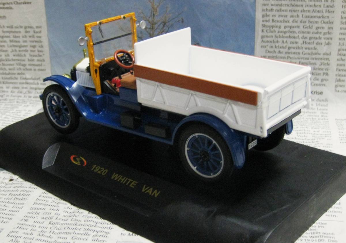 * редкость распроданный *Signature Models*1/32*1920 White Van Pickup голубой / белый ≠ Franklin Mint 