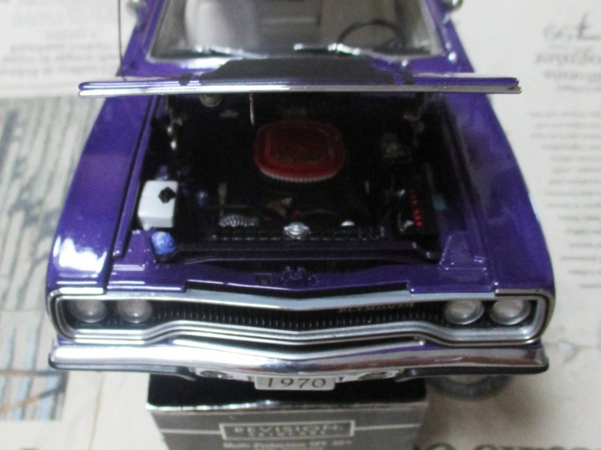 ☆絶版☆世界1608台*GMP*1/18*1970 Plymouth Road Runner プラム