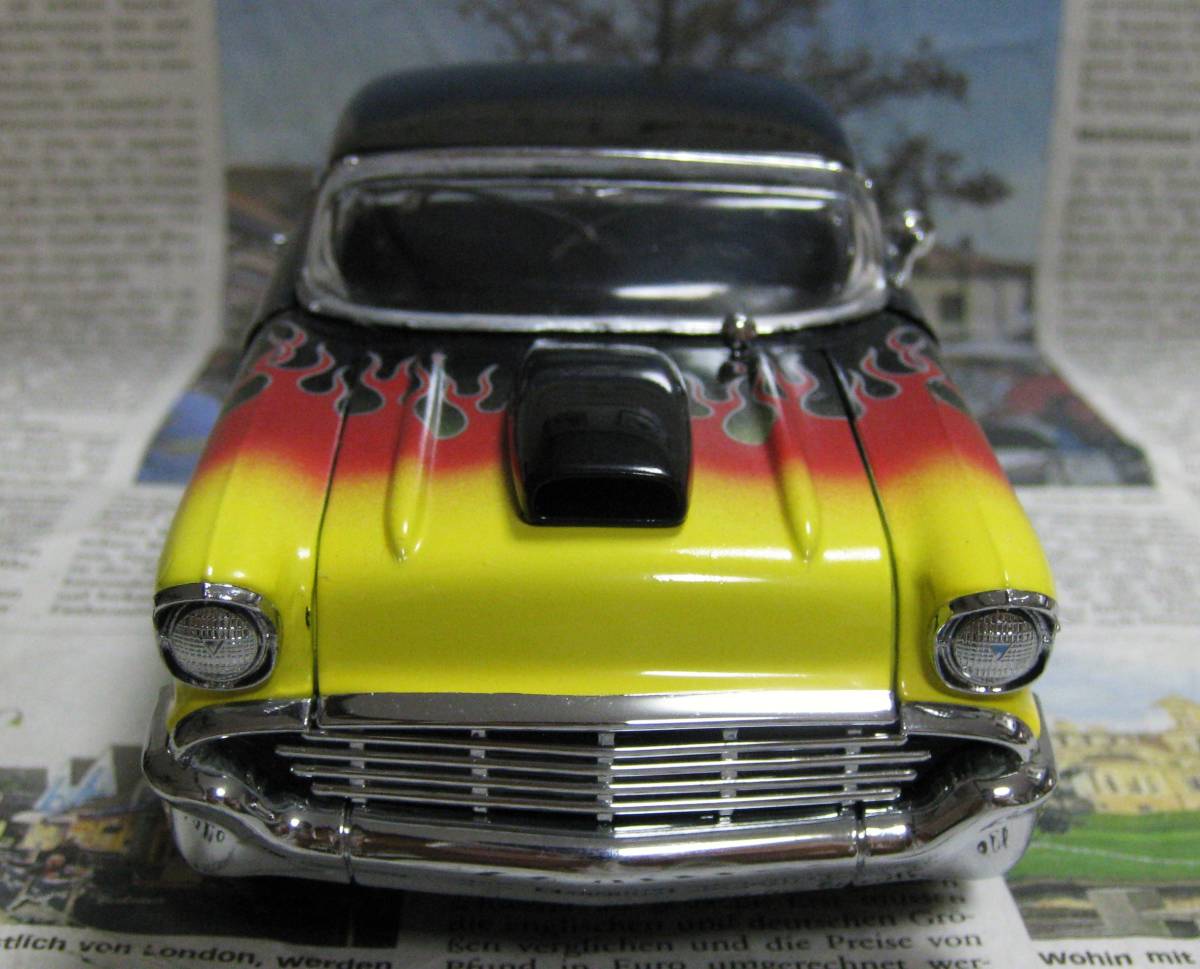 * out of print * Franklin Mint *1/24*1957 Chevrolet Bel Air Hot Rod black 