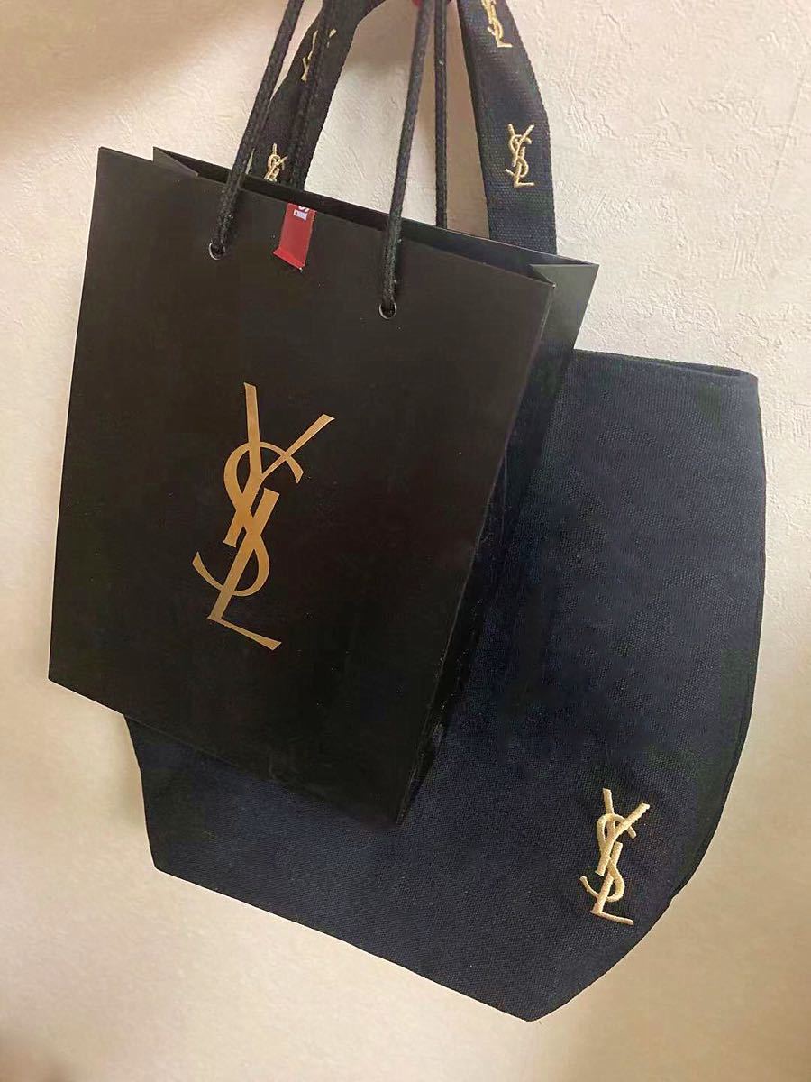 Yves Saint Laurent　イヴ・サンローラン ロゴ刺繍トートバッグ