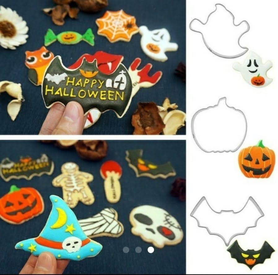 【新品商品】早い者勝ち☆ ハロウィンパーティーにオススメ☆  ハロウィンクッキー 型抜き 3コセット 