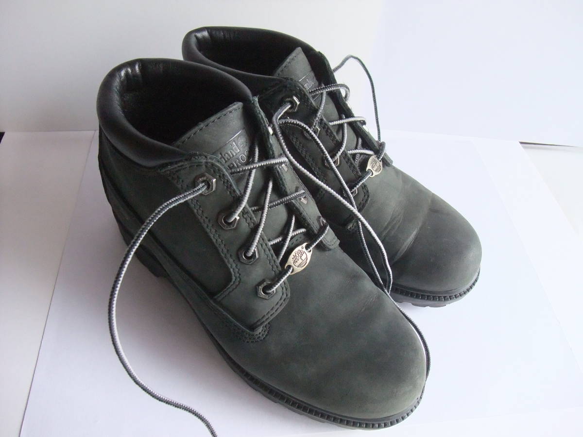 Timberland ティンバーランド　ウォータープルーフ　ブーツ 7.5M (25.5cm)　WATERPROOF BOOTS　灰色　 防水 グレーブラック 靴　_画像9