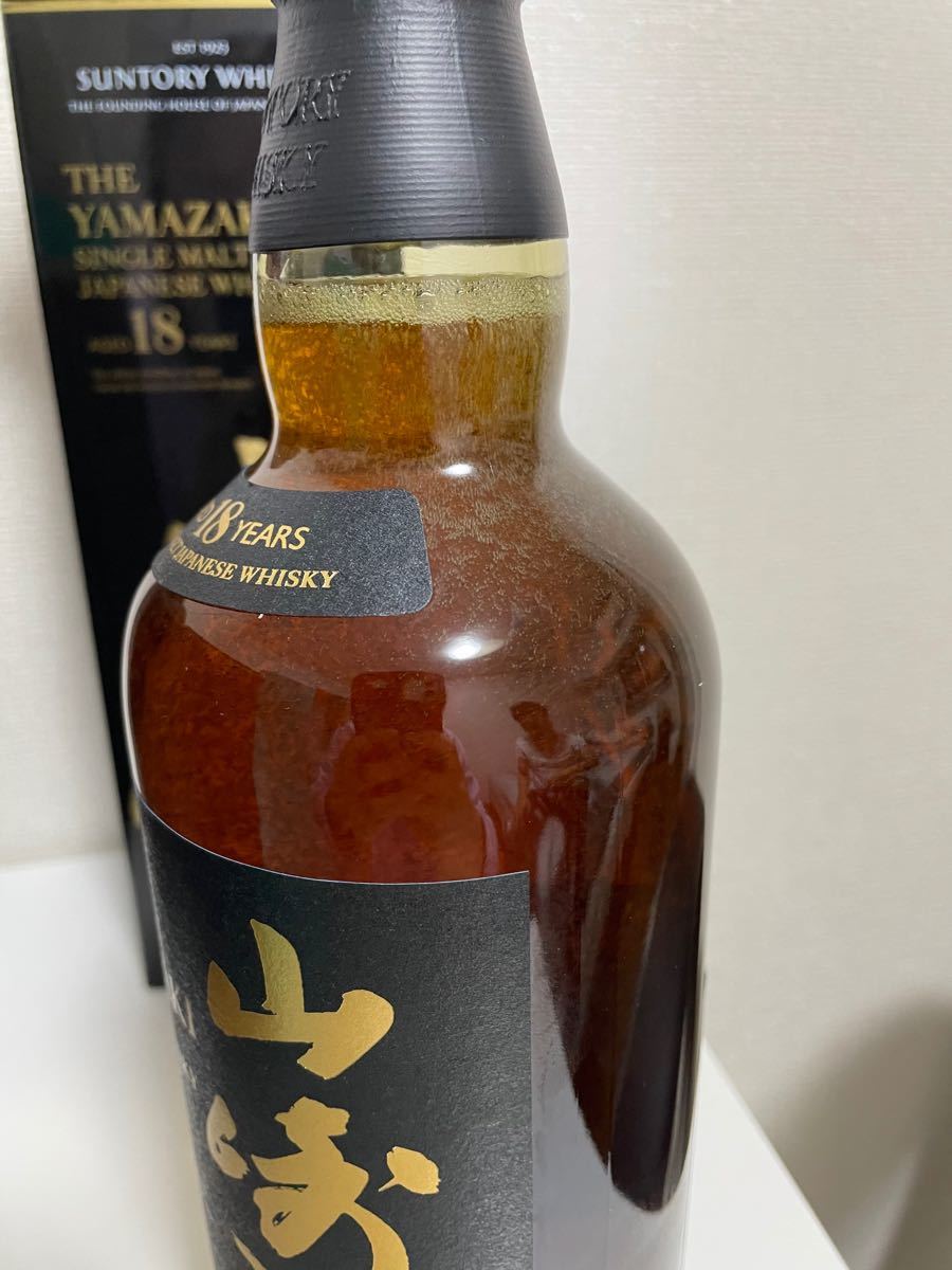 シングルモルトウイスキー 山崎18年 (正規品）（箱あり) 700ml。アルコール度数 43％。   