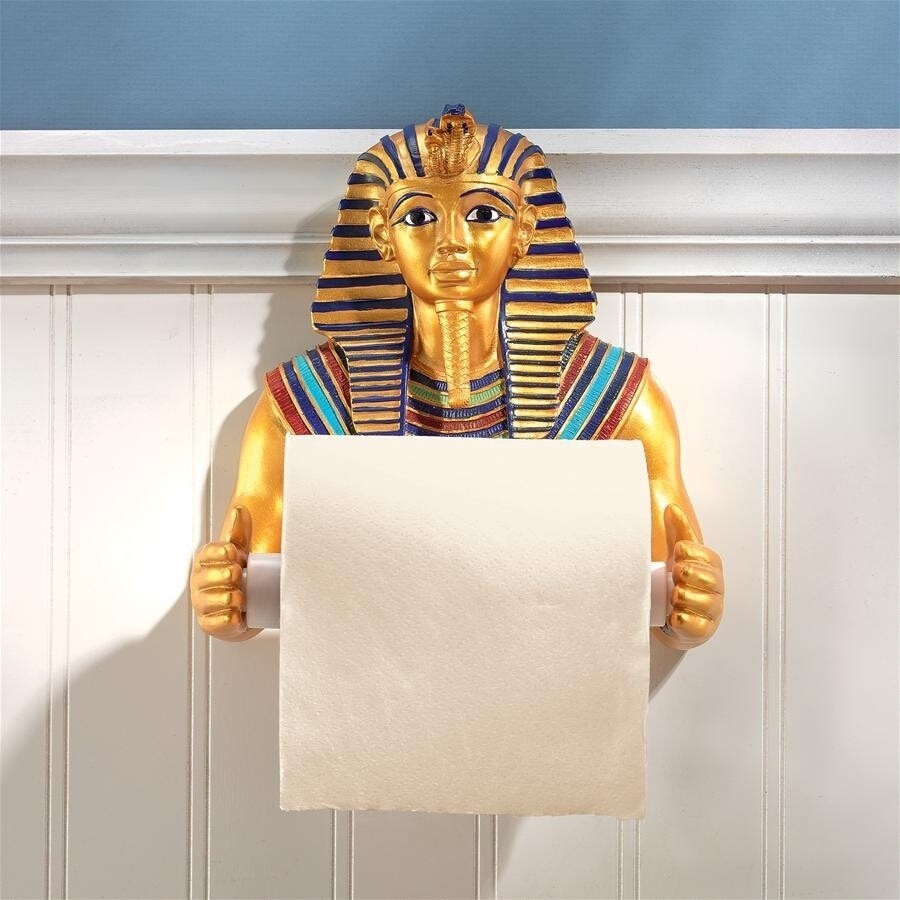 都内で デザイン・トスカノ製 古代エジプト 彫像（輸入品 ホルダー浴室