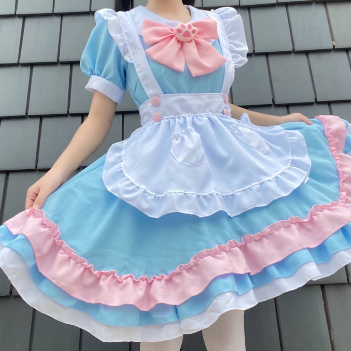  lady's made clothes Lolita lovely Halloween. culture festival. an educational institution festival. festival. Event costume play clothes 