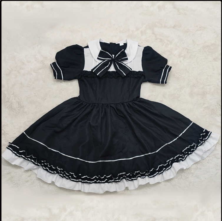 [.] One-piece made clothes Lolita an educational institution festival Halloween festival Event pannier costume play clothes 