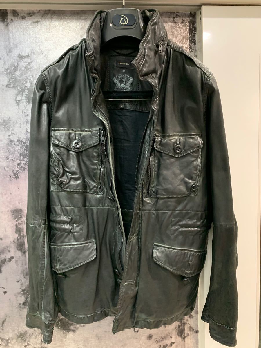 ディーゼルレザージャケット メンズファッション ジャケット www