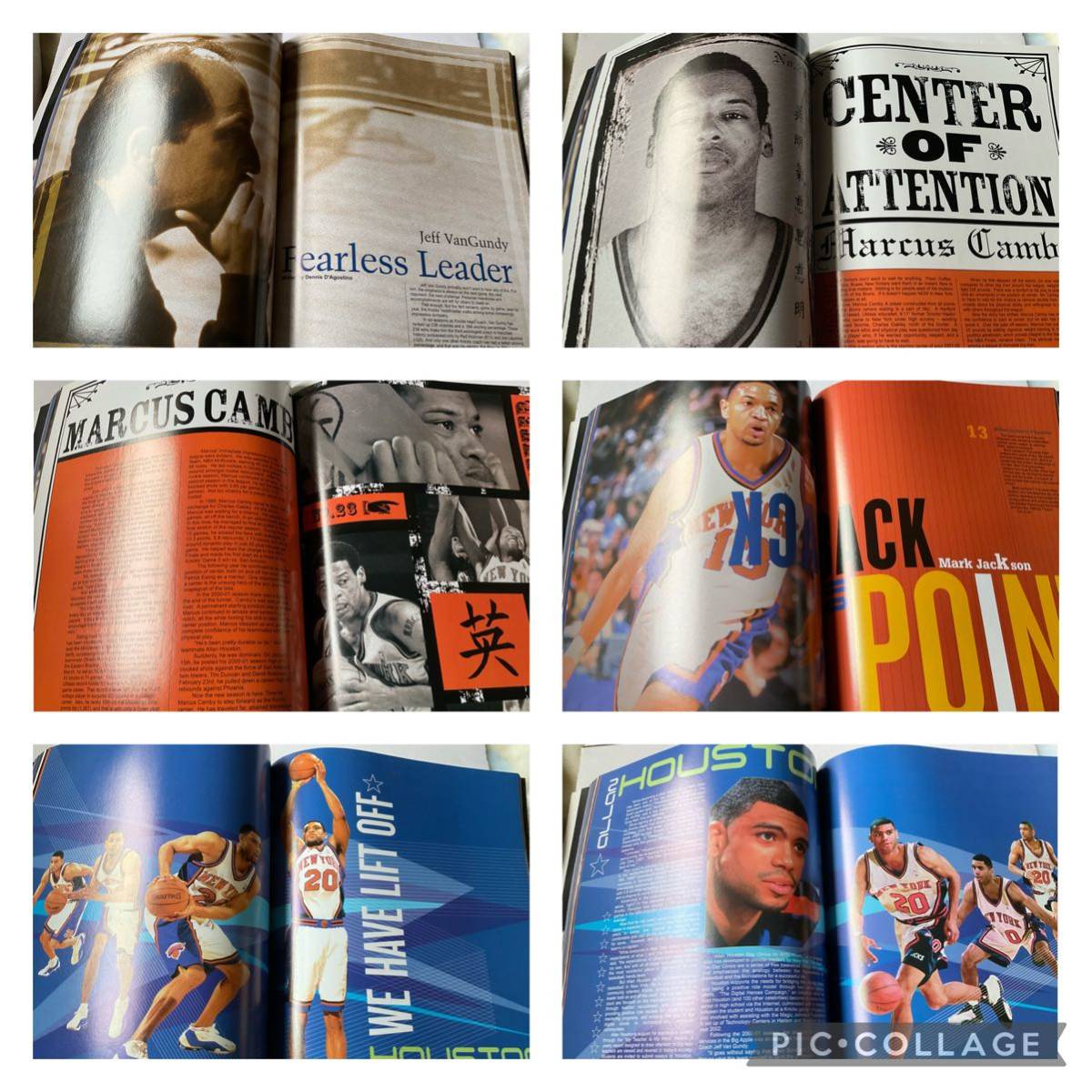 NBA New York Knicks 2001-2002 Year Book. ニューヨークニックス バスケットボール アランヒューストン ラトリルスプリューウェルの画像4