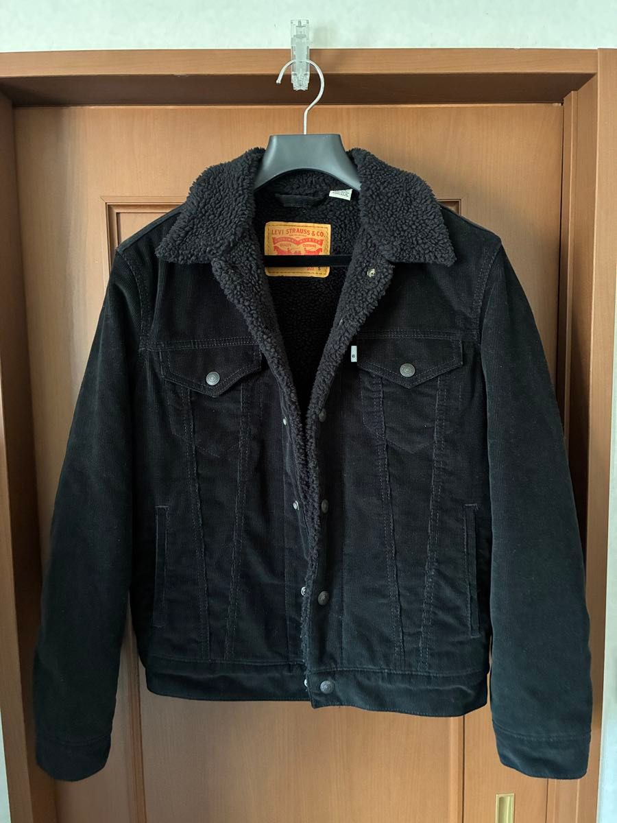 LEVI'S ボア襟付きデニムジャケット S ブラック｜Yahoo!フリマ（旧