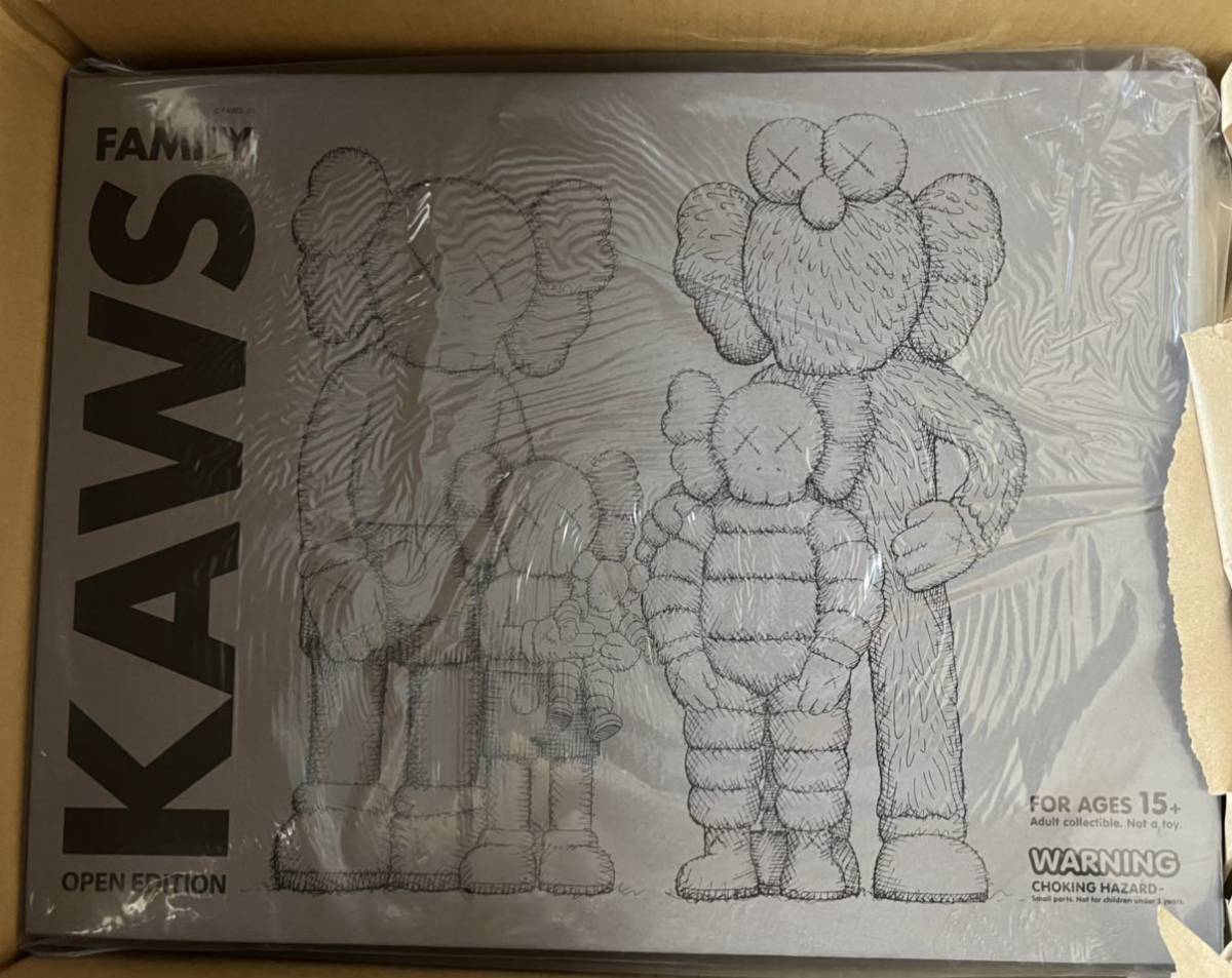 MEDICOM TOY KAWS FAMILY BROWN/BLUE/WHITE BROWN メディコムトイ