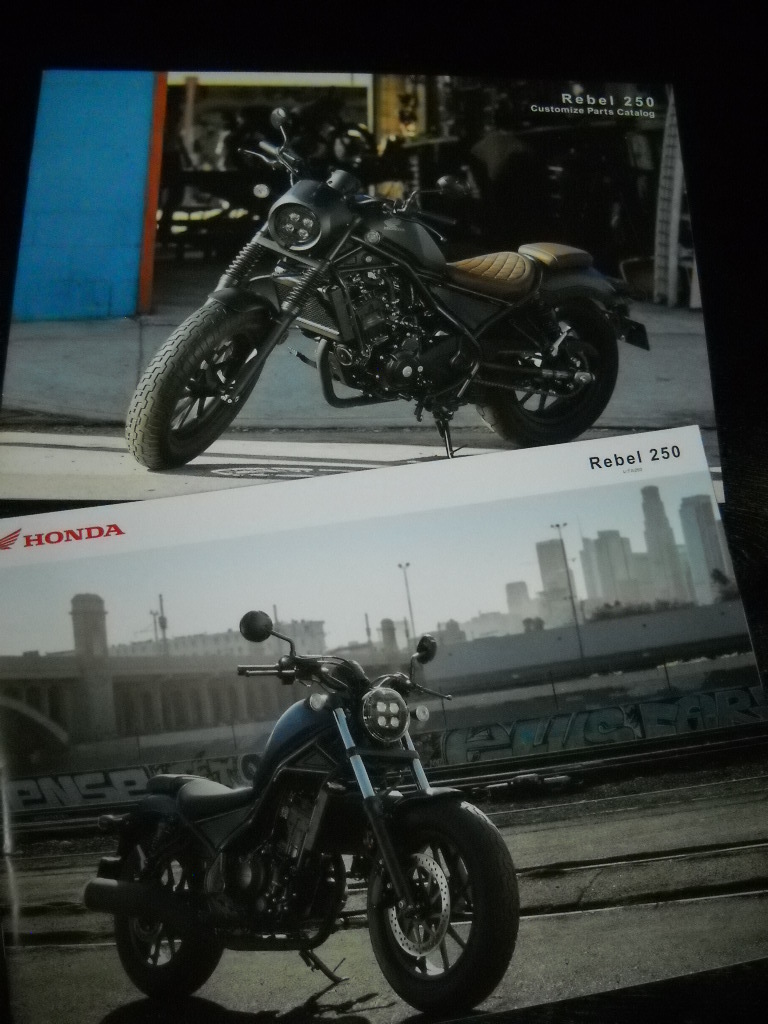 * that time thing Honda tough & cool Rebel 250 Rebel 250 MC49 regular catalog & custom parts option regular catalog *