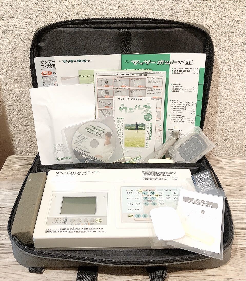 ☆Jパッド・H導子の替パッド(未使用)付☆ サンマッサーホット22ST 説明