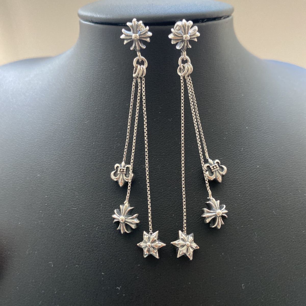 シルバー925 ピアス JOJOイヤリング ジョジョピアス クロス シルバー925 ピアス JOJOイヤリング ジョジョピアス クロス