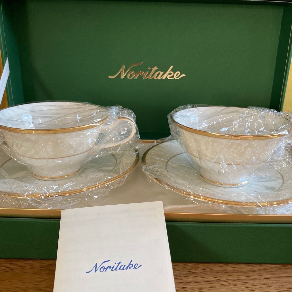 新品　ノリタケ  ホワイトパレス　カップ&ソーサー Noritake ペア