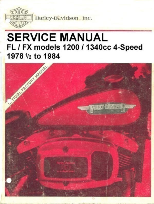 1980 Harley FX SHOVEL ハーレー ショベル Web サービス マニュアル