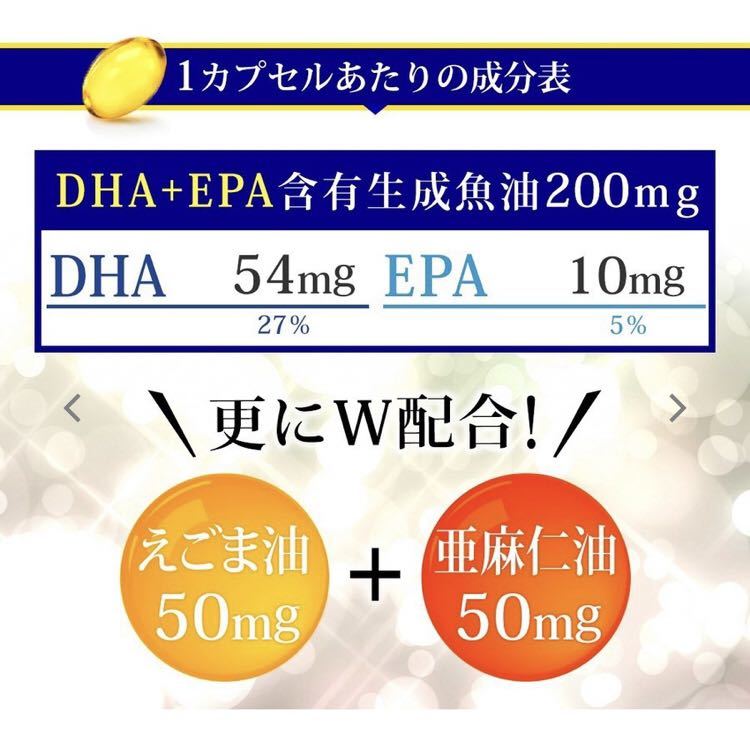 最安〇3ヶ月分 DHA+EPA エゴマ油 亜麻仁油 配合 サプリメント アイケア 乾燥肌 美肌 美容 認知 ダイエットにも_画像4