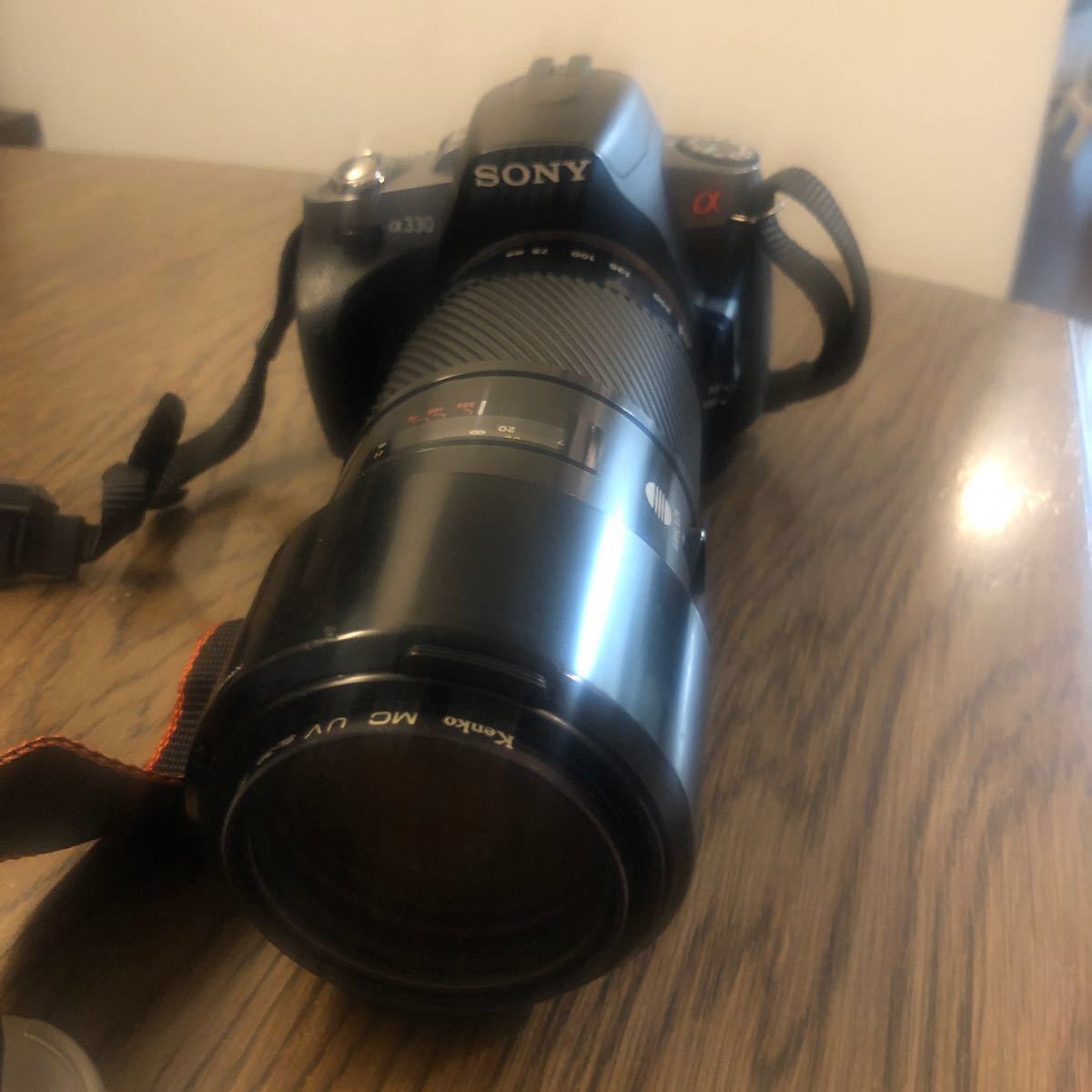 SONY デジタル一眼レフカメラ α330 三脚 望遠レンズ｜PayPayフリマ