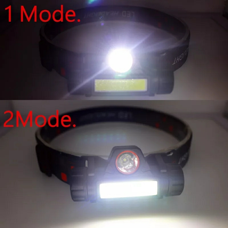 【送料無料】LEDヘッドライト ヘッドランプ USB充電式防水懐中電灯 釣り 登山 夜作業 アウトドア用LEDヘッドライト_画像2