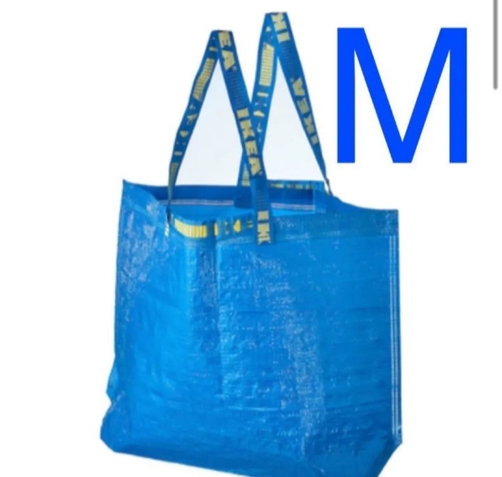 新品未使用トートバッグ IKEA エコバック 買い物バッグ　イケア人気の3枚セット　SMLサイズ