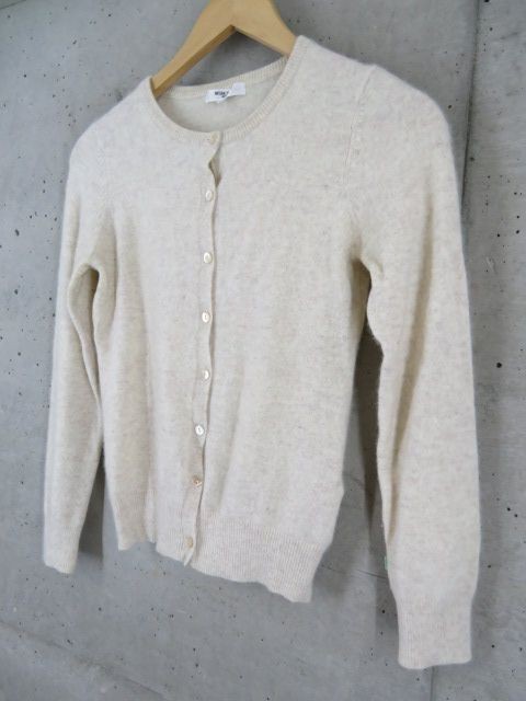 9221a87◆良品です◆カシミヤ100％◆NATURAL BEAUTY BASIC カシミヤニットカーディガン M/セーター/レディース/女性/婦人_画像2