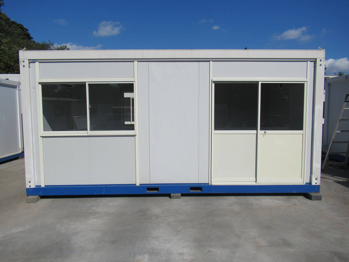 [ Kanagawa departure ] super house garage container garage storage room unit house 4 tsubo used temporary prefab warehouse 8 tatami .. place work place agriculture . agriculture 