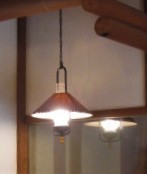 ＜期間限定送料無料　昭和レトロ廃番品オイルランプ風白熱球照明器具-2＞