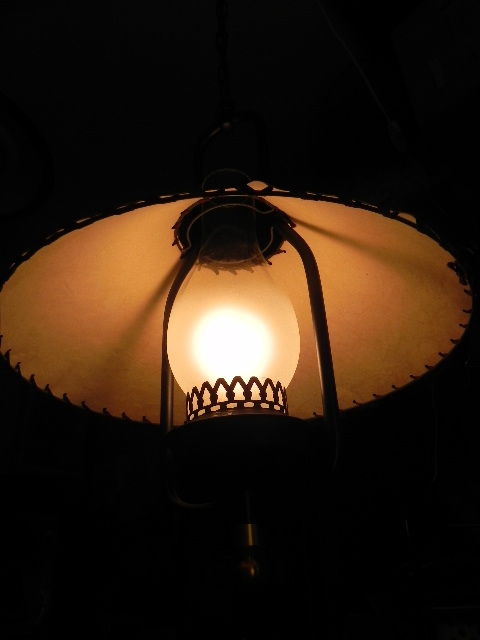 【正規販売店】 ＜昭和レトロ白熱球照明器具オイルランプ風廃番USED＞ 照明