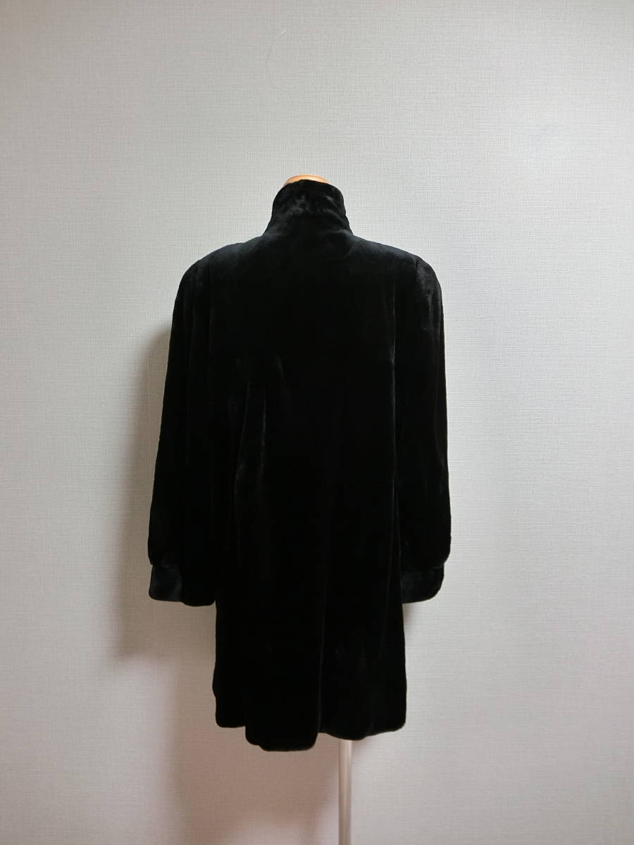 美品　高級　SAGA MINK　サガミンク　毛皮　シェアードミンク　コート　ブラック　Ｆ_画像3