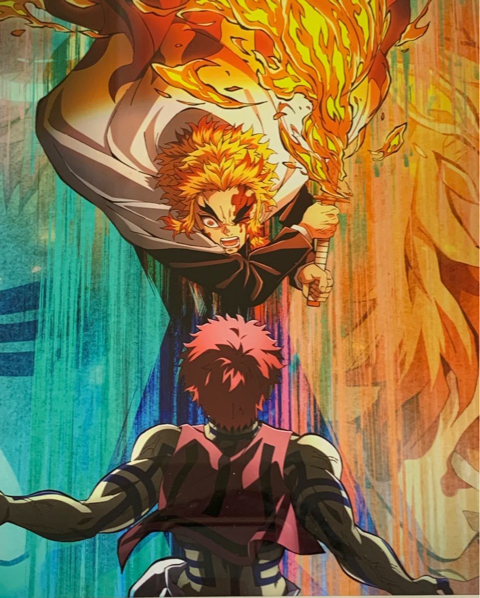 鬼滅の刃 煉獄杏寿郎 ティザービジュアル A3キャラファイングラフ 劇場版 鬼滅の刃 キャラファイングラフ (煉獄杏寿郎 猗窩座
