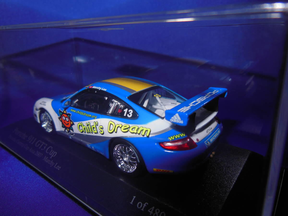 1/43　MINICHAMPS　480個限定　ポルシェ　Porsche　911　GT3　カレラカップ　2007年　CARRERA CUP　ミニチャンプス_画像1