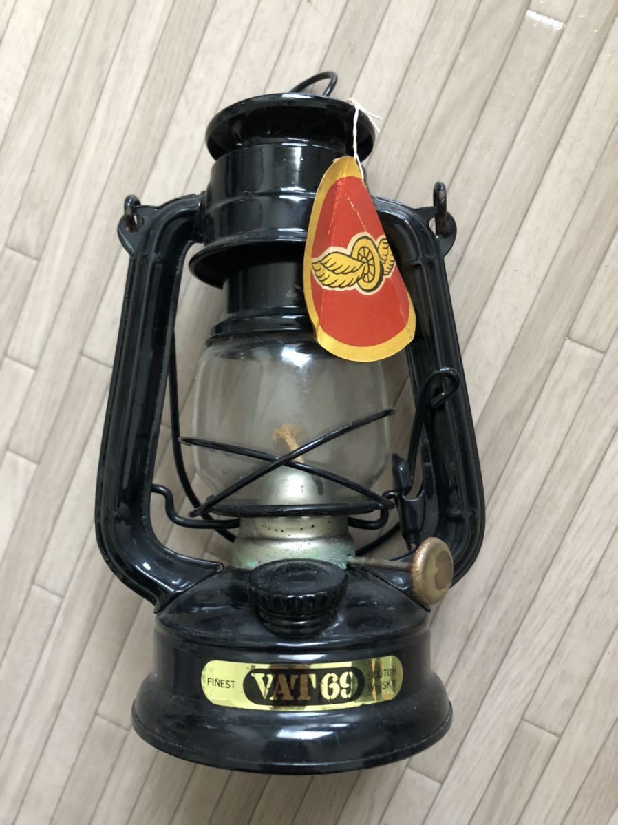 人気 オイルランタン WINGED WHEEL No 350 ハリケーンランプ VAT69 灯油ランタン