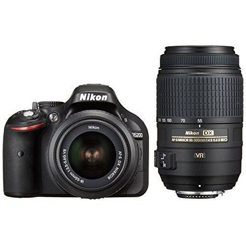 柔らかな質感の 18-55mm D5200 Nikon 美品 １年保証 中古 55-300mm