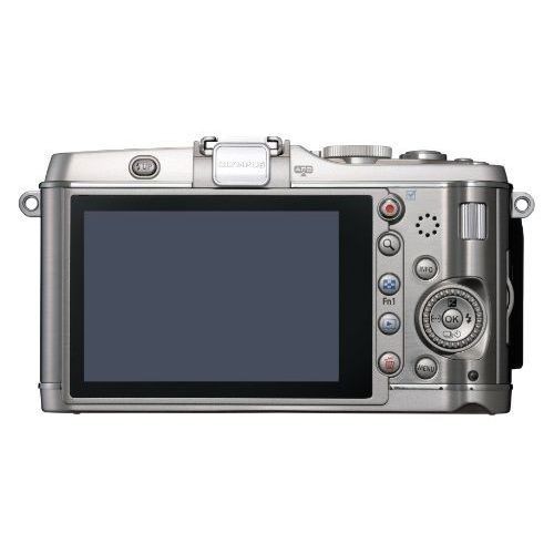 中古 １年保証 美品 OLYMPUS E-P3 ボディ シルバー_画像3