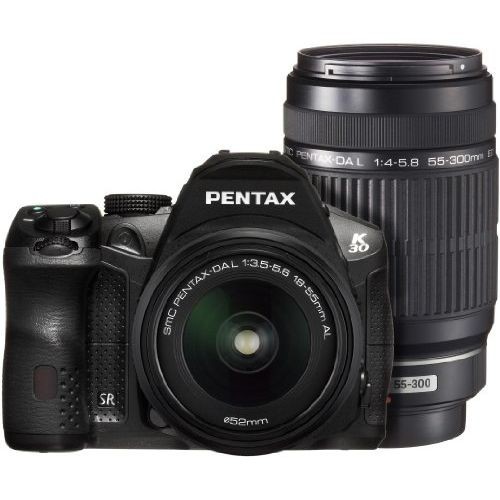 中古 １年保証 美品 PENTAX K-30 ダブルズームキット DAL 18-55mm DAL 55-300mm ブラック_画像1