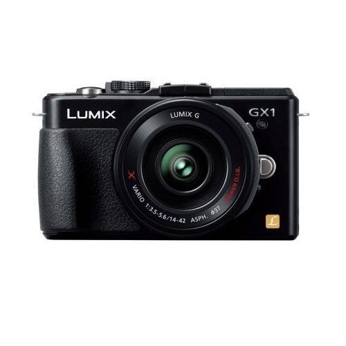 中古 １年保証 美品 Panasonic LUMIX DMC-GX1 レンズキット 14-42 ブラック_画像2