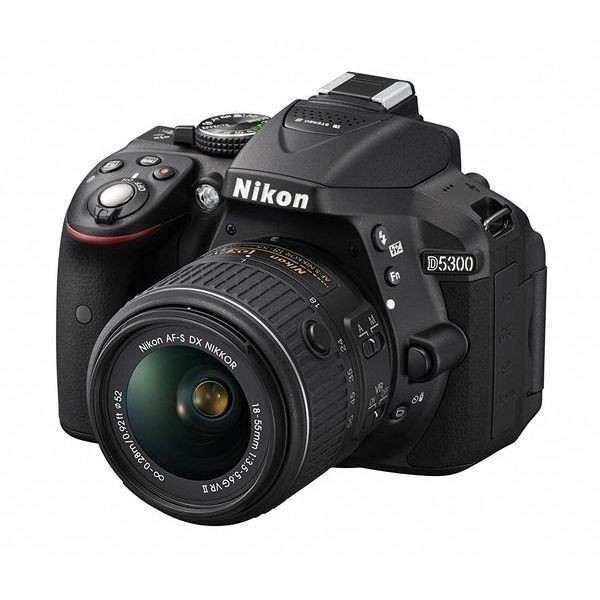 中古 １年保証 美品 Nikon D5300 18-55mm VR II レンズキット ブラック_画像2