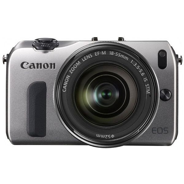 中古 １年保証 美品 Canon EOS M レンズキット 18-55mm IS STM シルバー_画像1