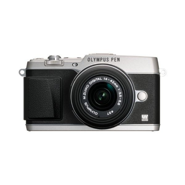 中古 １年保証 美品 OLYMPUS E-P5 14-42mm VF-4セット シルバー_画像2