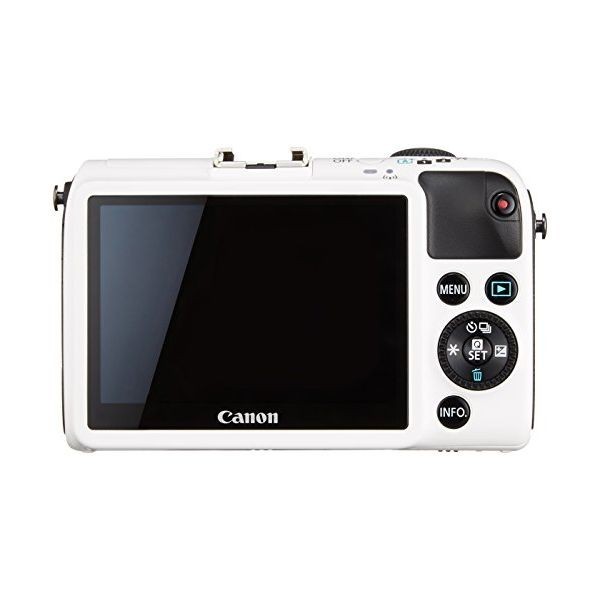 中古 １年保証 美品 Canon EOS M2 レンズキット 18-55mm IS STM ホワイト_画像2