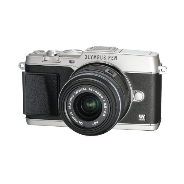 中古 １年保証 美品 OLYMPUS E-P5 14-42mm VF-4セット シルバー_画像1