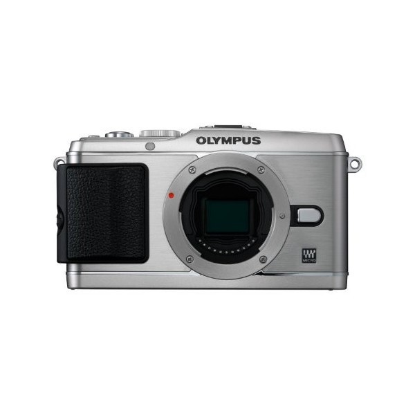 中古 １年保証 美品 OLYMPUS E-P3 ボディ シルバー_画像1