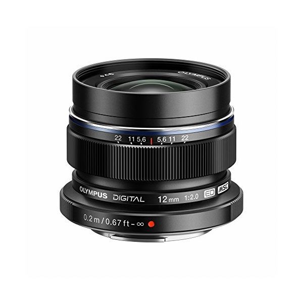 中古 １年保証 美品 OLYMPUS M.ZUIKO DIGITAL ED 12mm F2 ブラック_画像1