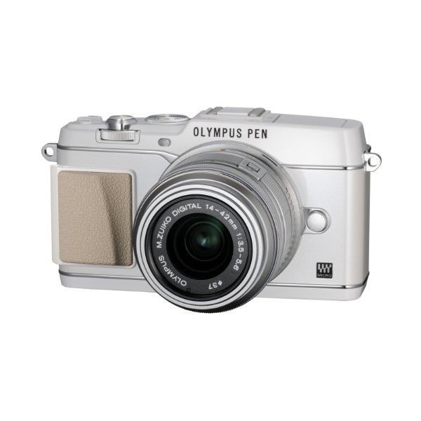 最愛 OLYMPUS 美品 １年保証 中古 E-P5 ホワイト VF-4セット 14-42mm