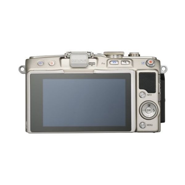 中古 １年保証 美品 OLYMPUS E-PL6 ボディ シルバー_画像3