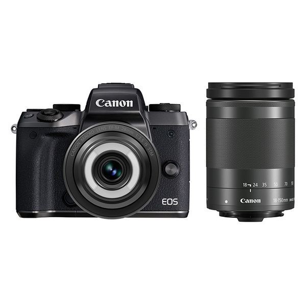 中古 １年保証 美品 Canon EOS M5 28mm 18-150mm ダブルレンズキット_画像1