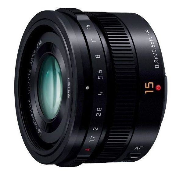 中古 １年保証 美品 Panasonic LEICA DG SUMMILUX 15mm F1.7 ASPH. ブラック H-X015-K_画像1