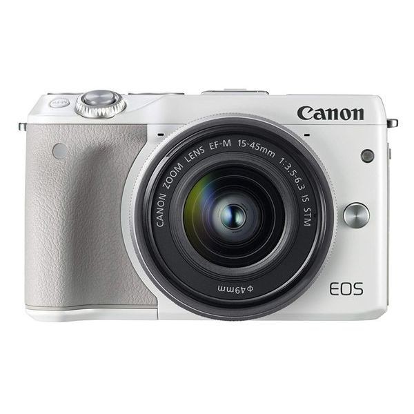１年保証 美品 Canon EOS M3 15-45mm IS STM レンズキット ホワイト ...